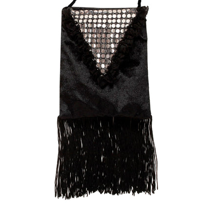 "ROARING 20s RETROHANDTASCHE" aus Samt und Pailletten