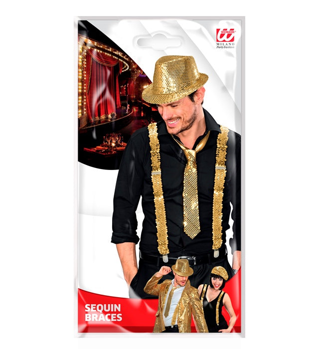 "GOLDENE PAILLETTENHOSENTRÄGER"