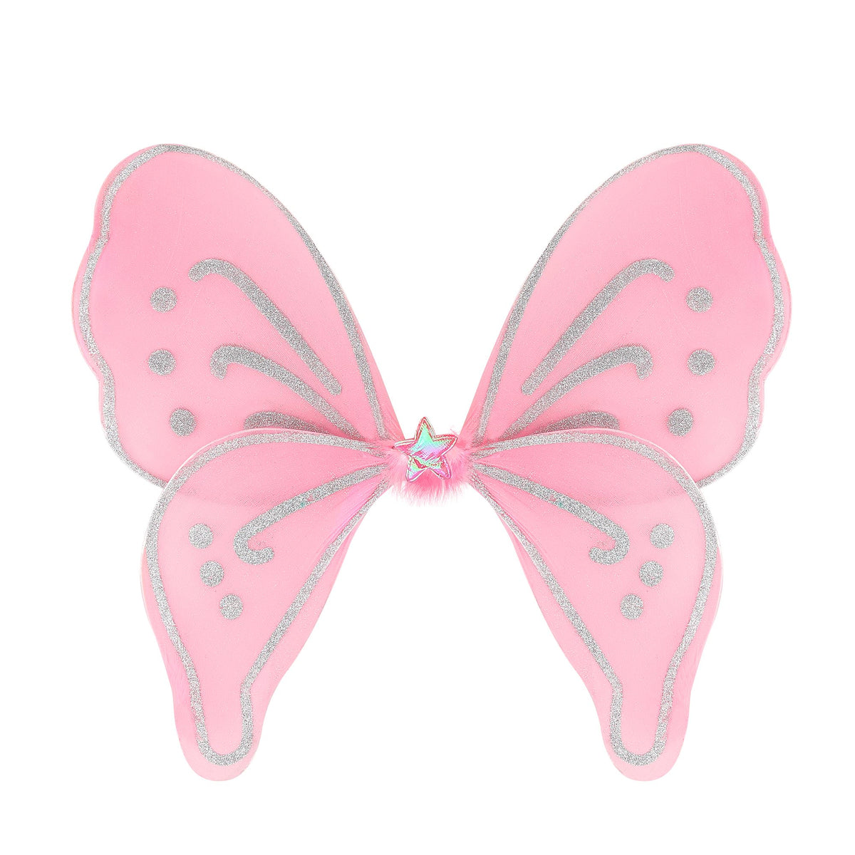 Widmann rosa Fantasy-Flügel 50 × 48 cm – Produktansicht