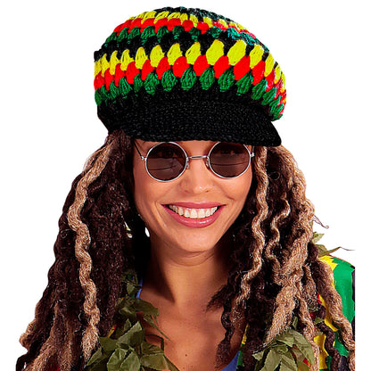 "REGGAE/RASTA HÄKELMÜTZE"