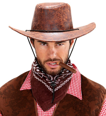 "BANDANA BRAUN" 55X55 cm - 100% Baumwolle