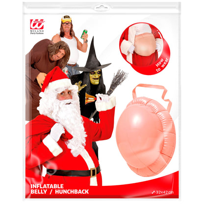 "BUCKEL/ AUFBLASBARER BAUCH" für Hexe, Buckliger, Weihnachtsmann, Bierbauch