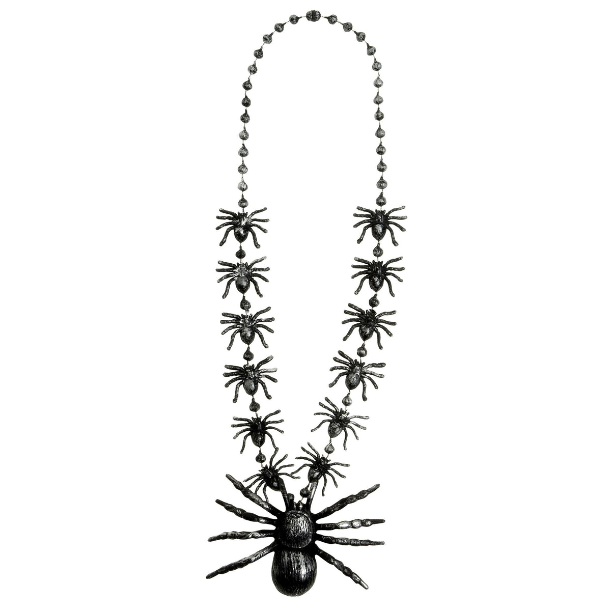 Widmann schwarze Spinnenkette 40 cm für Halloween – Produktansicht