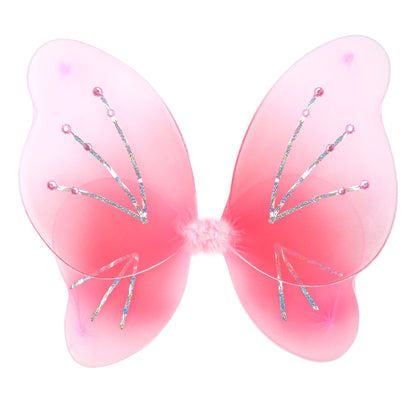 Widmann rosa Kostümflügel mit Juwelen, 50 x 40 cm – Produktansicht