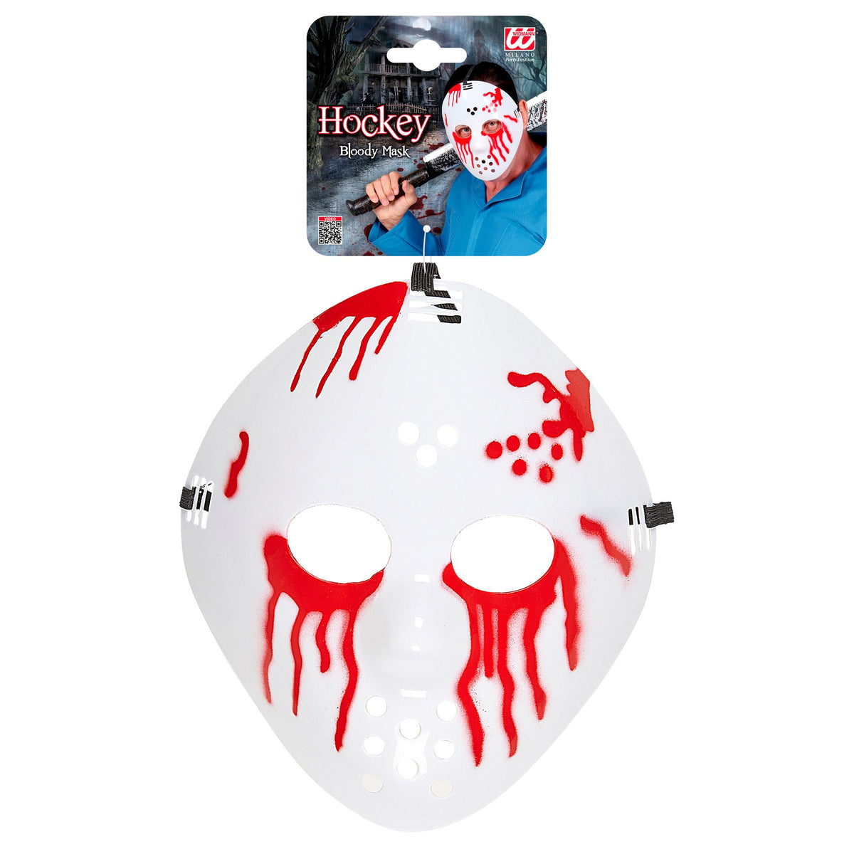 "BLUTIGE HOCKEY MASKE"