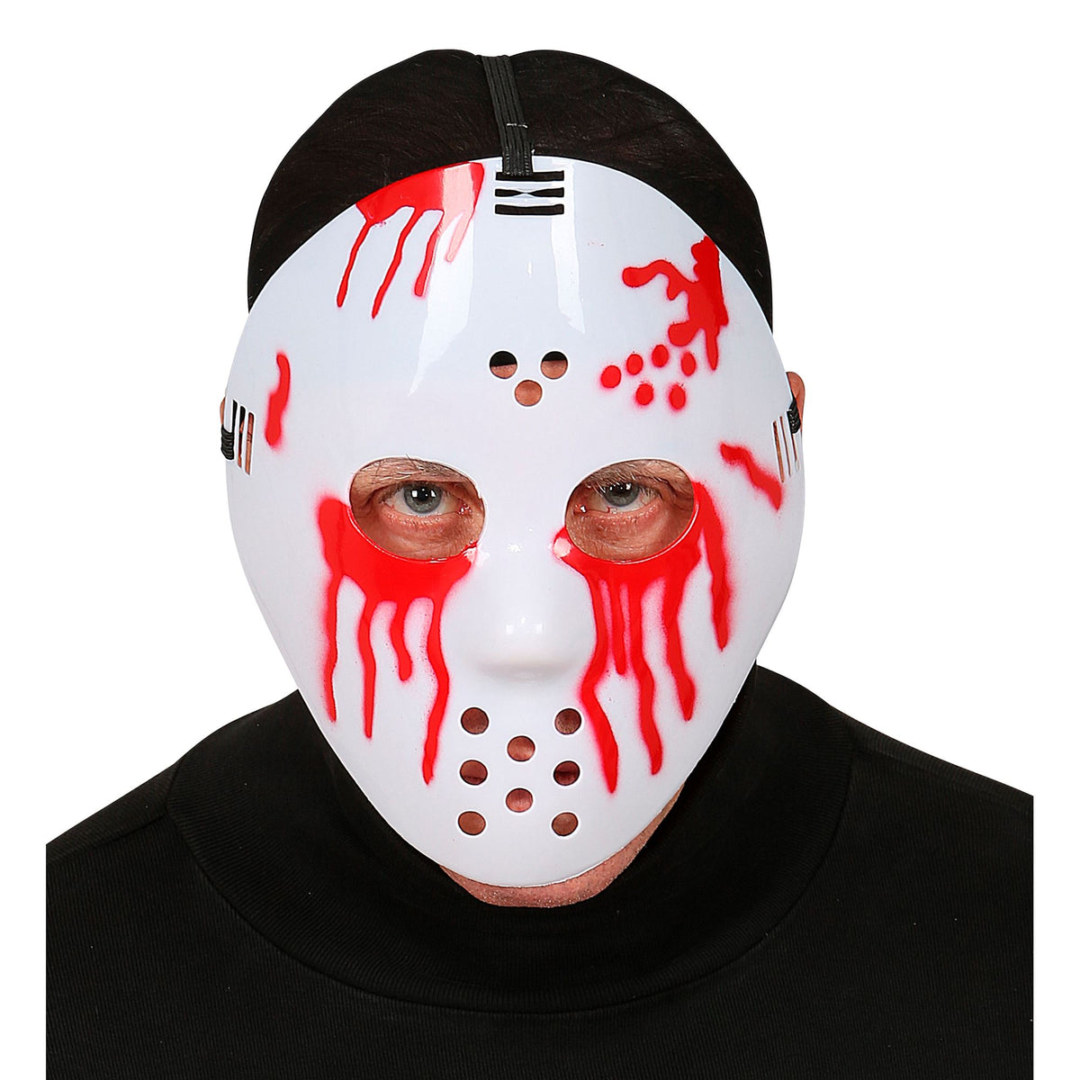 "BLUTIGE HOCKEY MASKE"