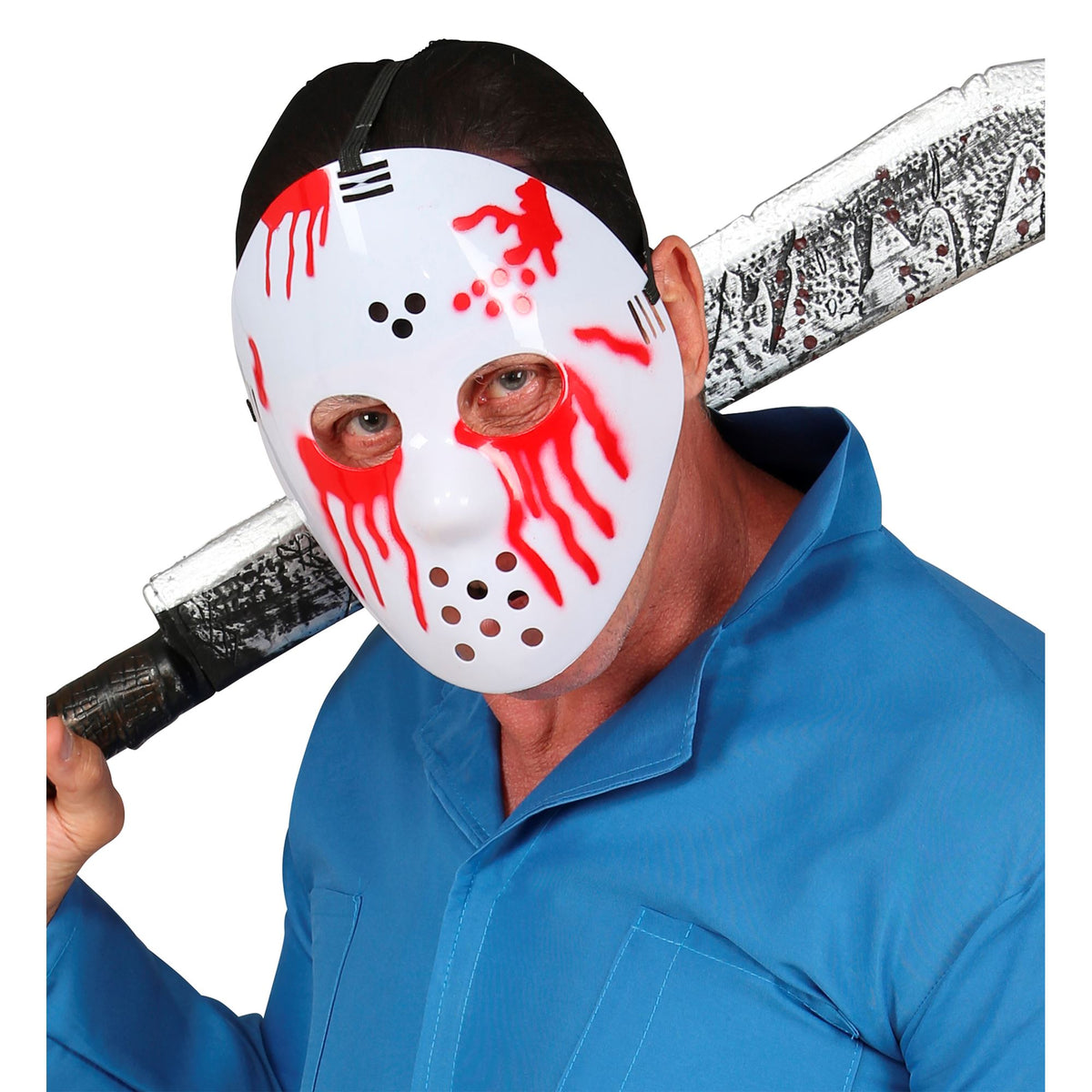 "BLUTIGE HOCKEY MASKE"