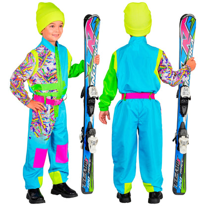 "SKIANZUG HELLBLAU -GRÜN" (Overall, Gürtel)