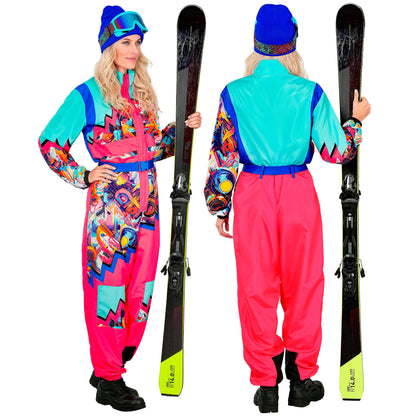 "SKIANZUG PINK -HELLBLAU" (Overall, Gürtel)