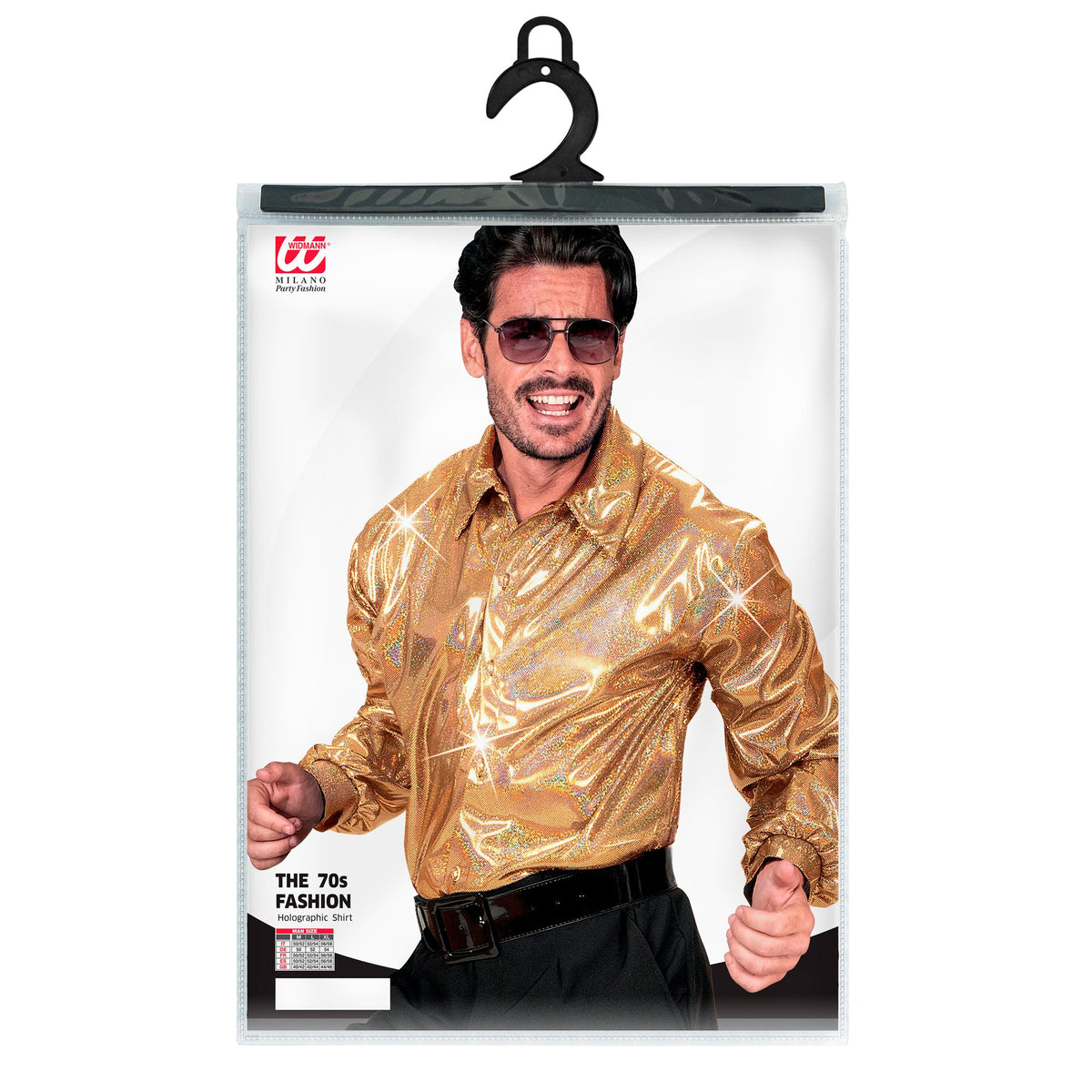 "THE 70s DISCO STYLE" (holographisches Hemd)