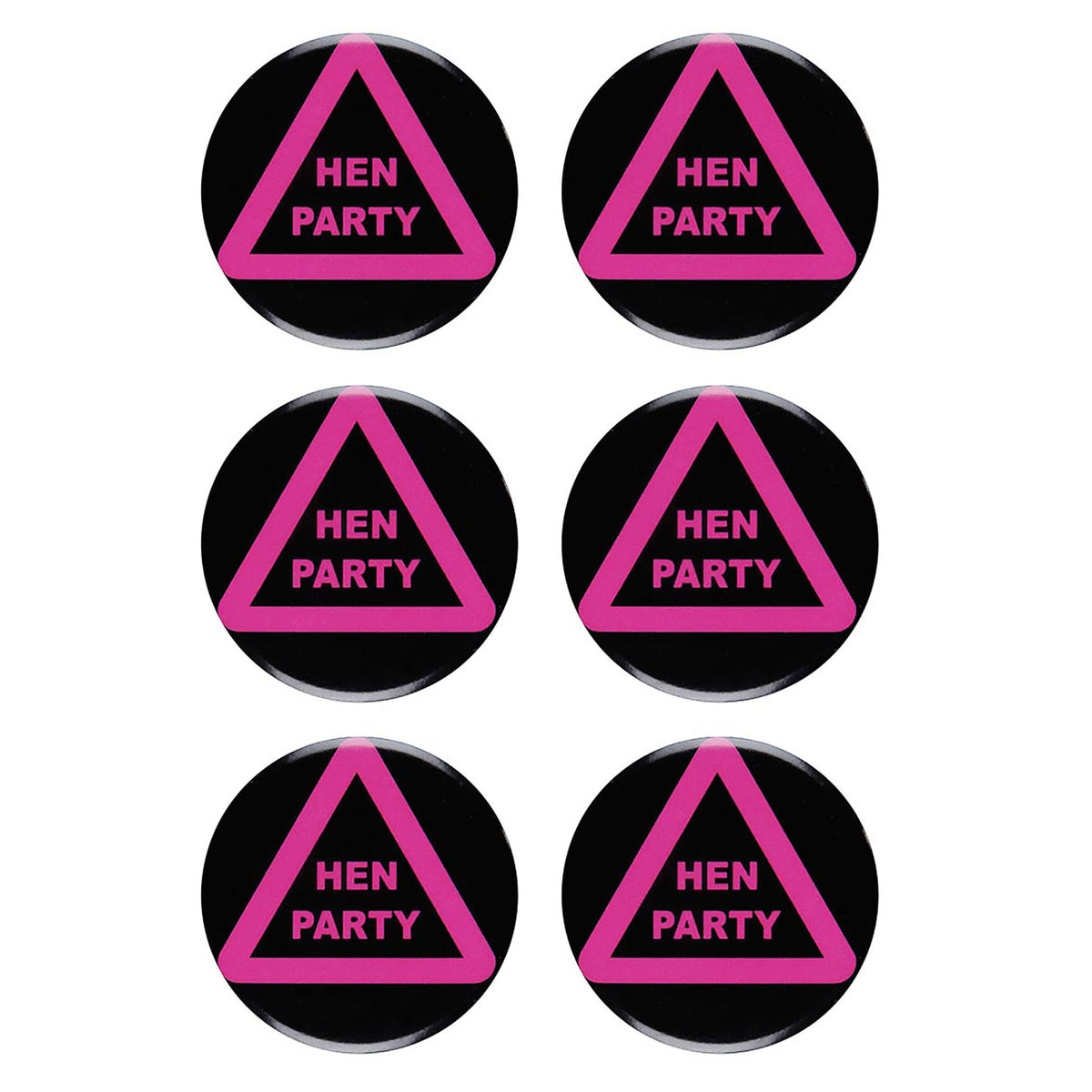 "Set von 6 BROSCHE JUNGESELLEN PARTY"