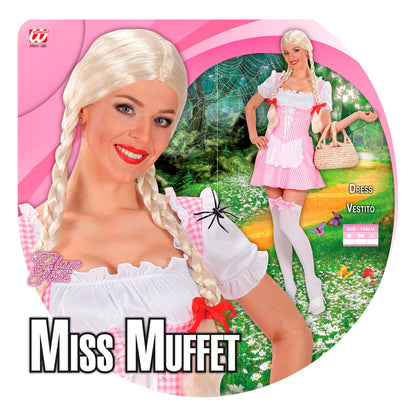 Widmann MISS MUFFET rosa Kostümkleid für Damen – Fasnacht und Mottopartys