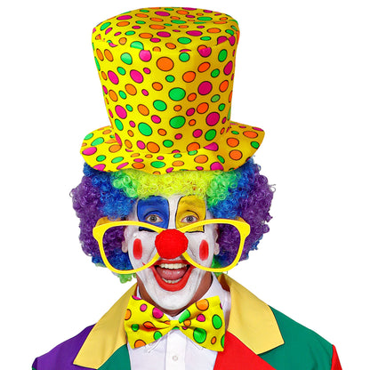"ZYLINDERHUT UND FLIEGE CLOWN" gelb - Erwachsenengröße