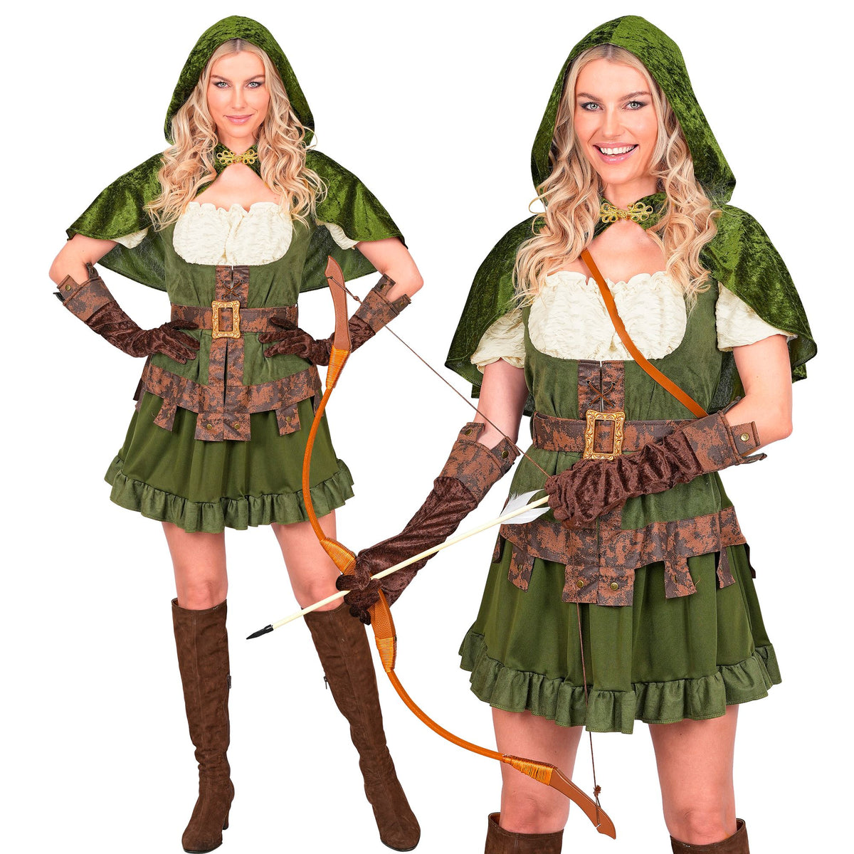 "ROBIN OF SHERWOOD" (Kleid, Gürtel, Umhang, Handschuhe)