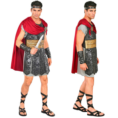 "RÖMISCHER CENTURIO" (Tunika, Rüstung mit Umhang und Medaille, Stirnband, Armschoner, Beinschnüre)