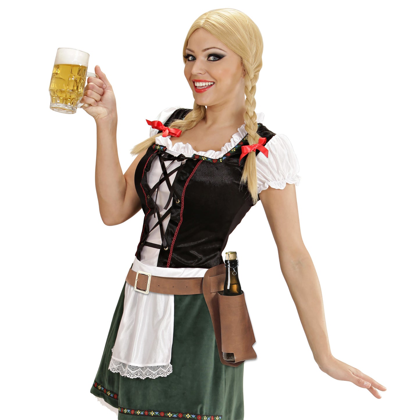 Praktisches Flaschenholster für Fasnacht & Mottopartys – Hände frei genießen