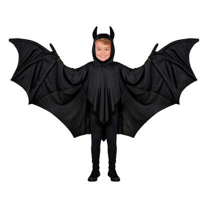 "FLEDERMAUS" (Umhang mit Kapuze und biegbaren Flügeln)