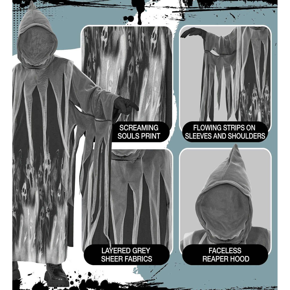 "SOUL REAPER" (Robe mit Kapuze und unsichtbarem Gesicht)