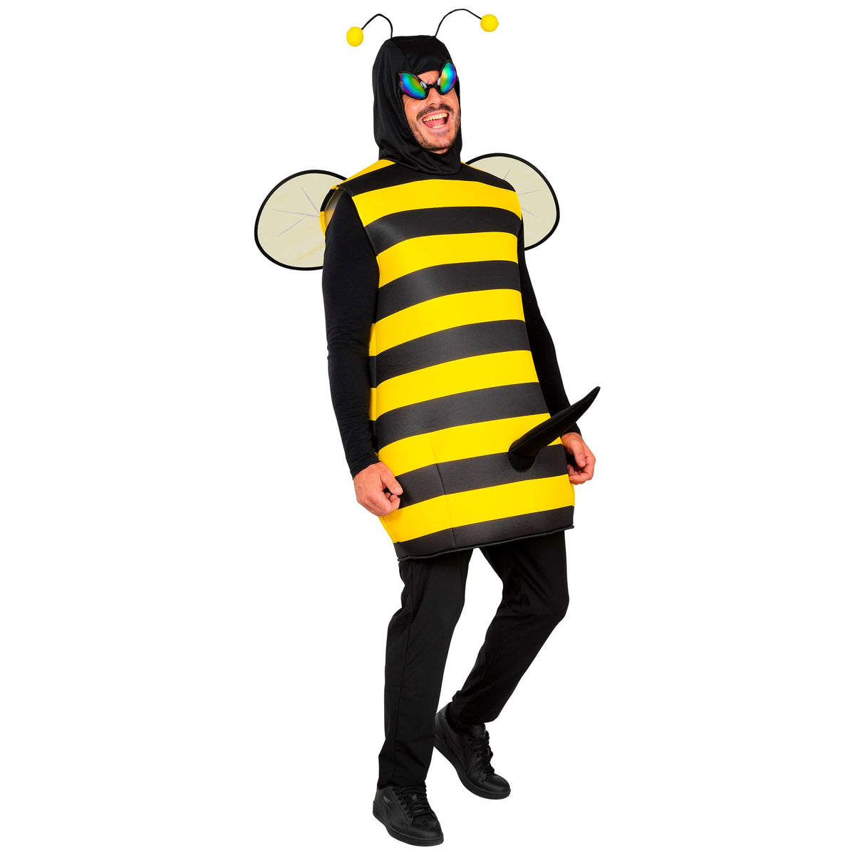 "BIENE MIT STACHEL" (Robe mit Kapuze, Flügel, Brille)