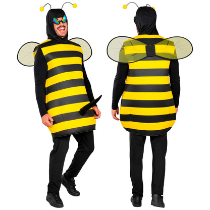 "BIENE MIT STACHEL" (Robe mit Kapuze, Flügel, Brille)
