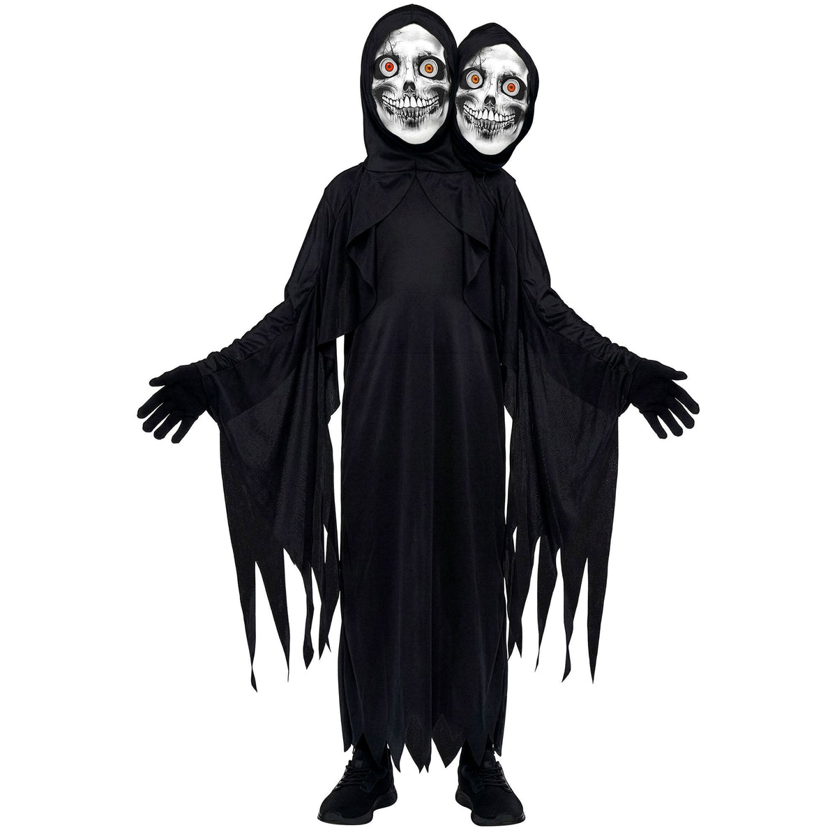 "TWO FACE SENSEMANN" (Robe mit Kapuze und zwei Masken, Handschuhe)