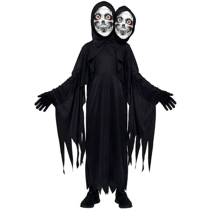 "TWO FACE SENSEMANN" (Robe mit Kapuze und zwei Masken, Handschuhe)