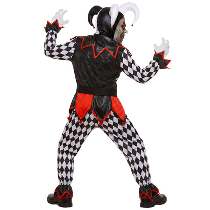 "BÖSER JESTER" (Oberteil, Hose, Gürtel, Maske, Hut)