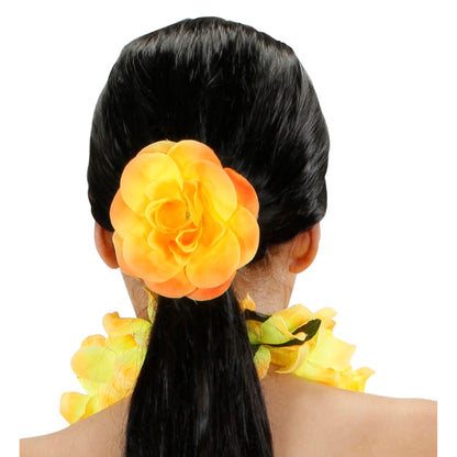 "HAARGUMMI MIT GELBER BLUME"