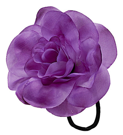 "HAARGUMMI MIT VIOLETTER BLUME"