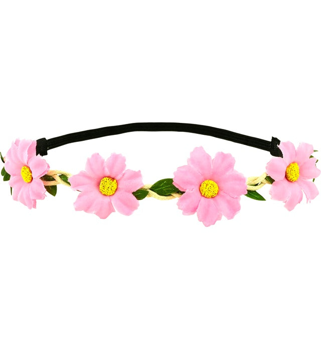 Widmann Stirnband mit rosa Blumen – Produktansicht