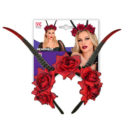 "HAARREIF MIT HÖRNERN & ROTEN ROSEN"