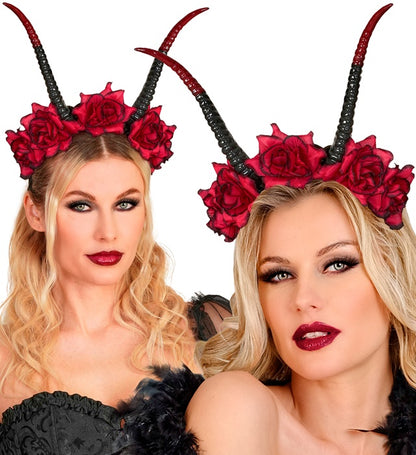 "HAARREIF MIT HÖRNERN & ROTEN ROSEN"