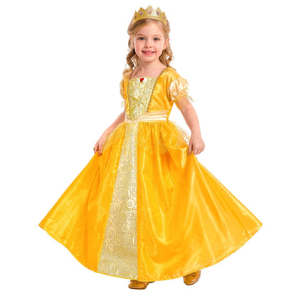 Widmann Prinzessinnenkostüm für Kinder mit Kleid und Tiara – Rückansicht