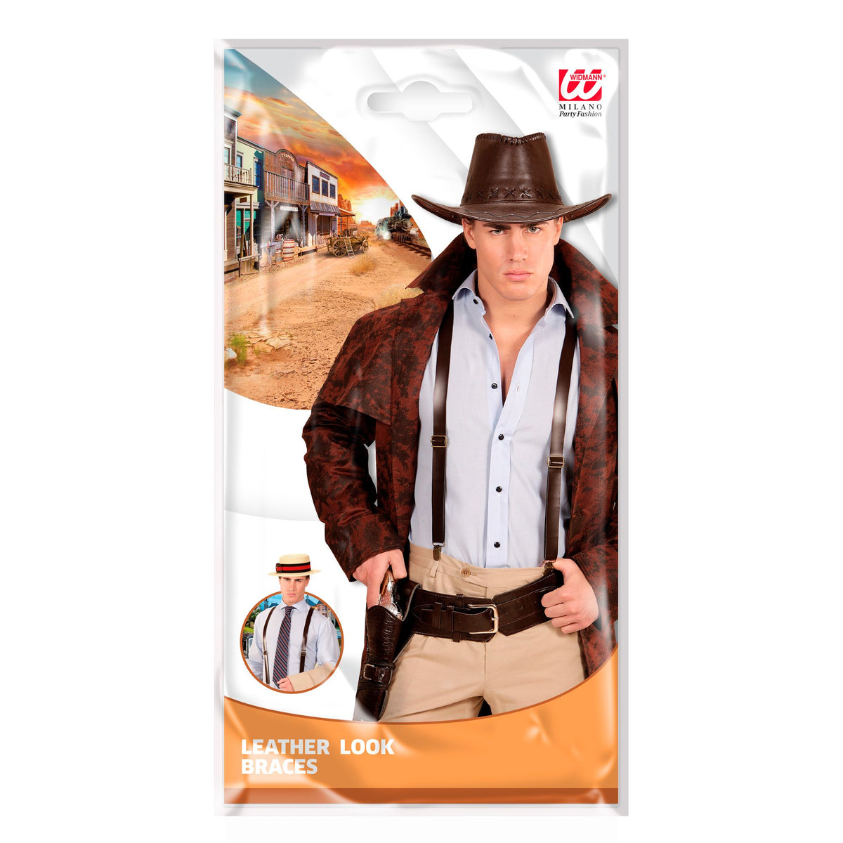 "HOSENTRÄGER LEDERLOOK"