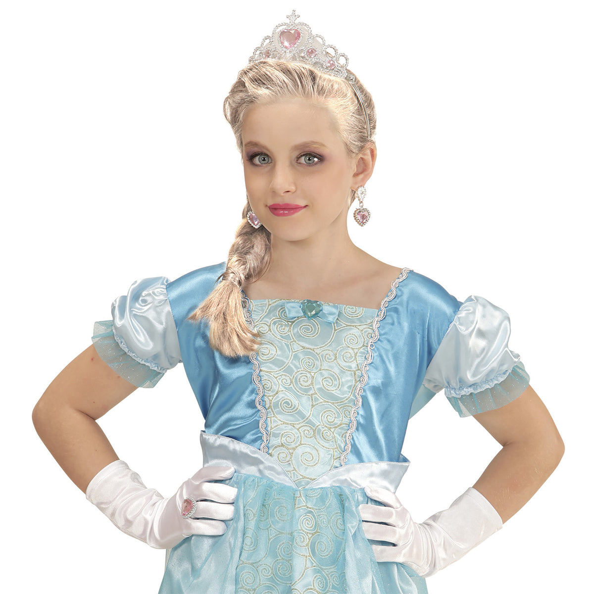 "SET SCHNEEPRINZESSIN" (Tiara, Handschuhe, Ring)