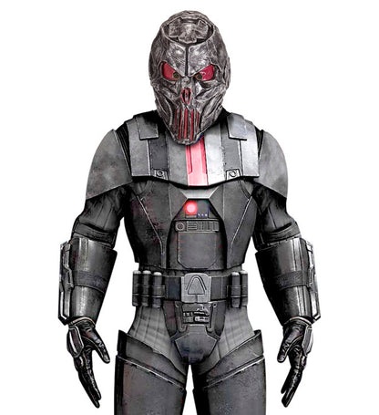 Widmann Space Predator Maske aus Latex für Erwachsene – Detailansicht