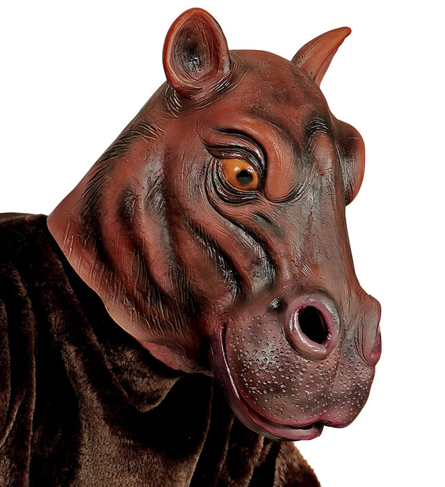 "GANZKOPF MASKE NILPFERD"