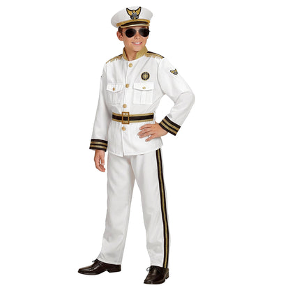 "MARINEKAPITÄN" (Jackett, Hose, Gürtel, Mütze)