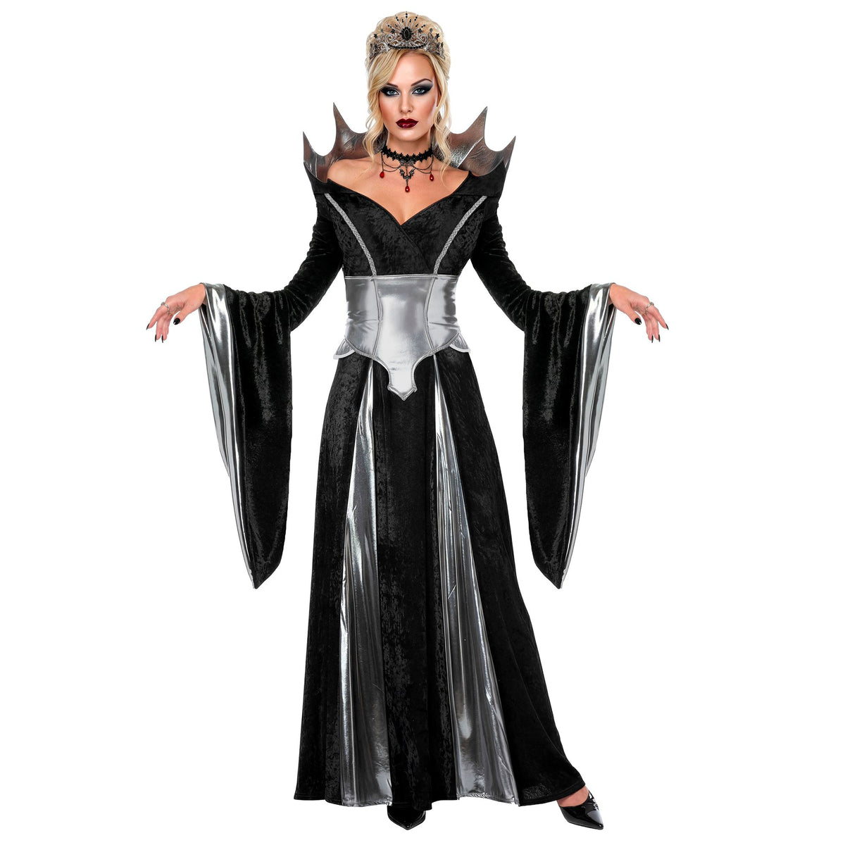 "DUNKLE KÖNIGIN" (Kleid, Gürtel)
