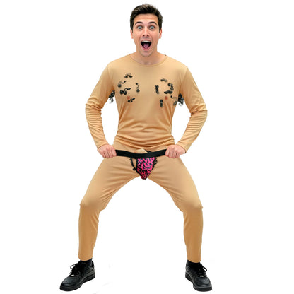 Widmann Nasty Stripper Overall mit Unterhose – Rückansicht