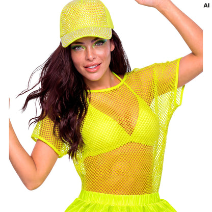 "NEON GELBES NETZSHIRT"