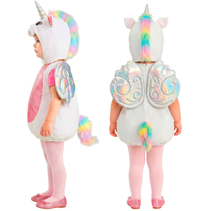 Widmann Einhorn-Kostümkapuze mit detailreichem Einhornkopf für Fasnacht und Mottopartys – Verpackung