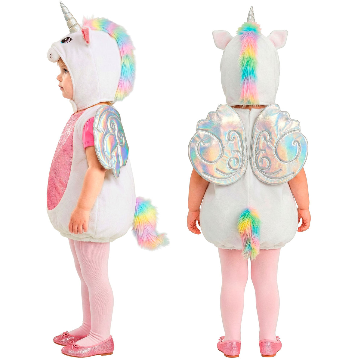Widmann Einhorn-Kostümkapuze mit detailreichem Einhornkopf für Fasnacht und Mottopartys – Ansicht 7