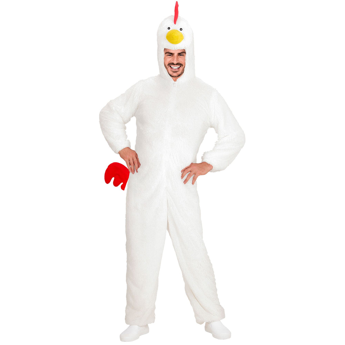 "HÜHN SOFT PLÜSCHKOSTÜM" (Overall mit Kapuze und Maske)