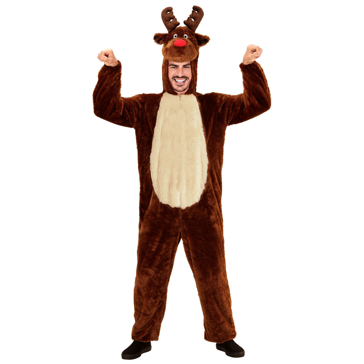 "RENTIER SOFT PLÜSCHKOSTÜM" (Overall mit Kapuze und Maske)