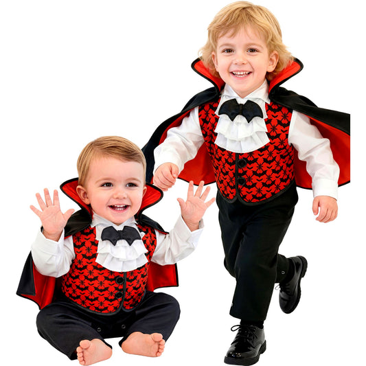 Vampir-Kostüm mit Overall und Umhang – Edles Outfit für Fasnacht & Mottoparty