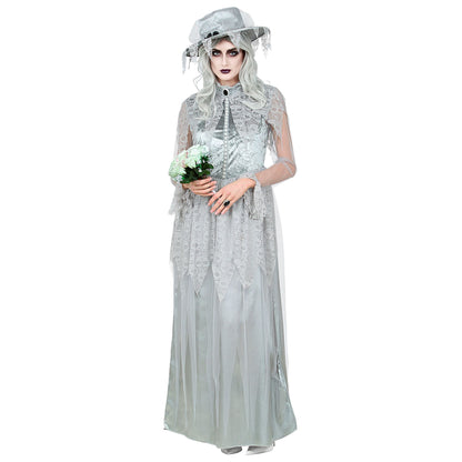 "GEISTERBRAUT" (Kleid, Hut)