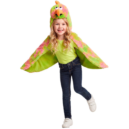 "KANARIENVOGEL SOFT PLÜSCHKOSTÜM" (geflügeltes Cape mit Kapuze)