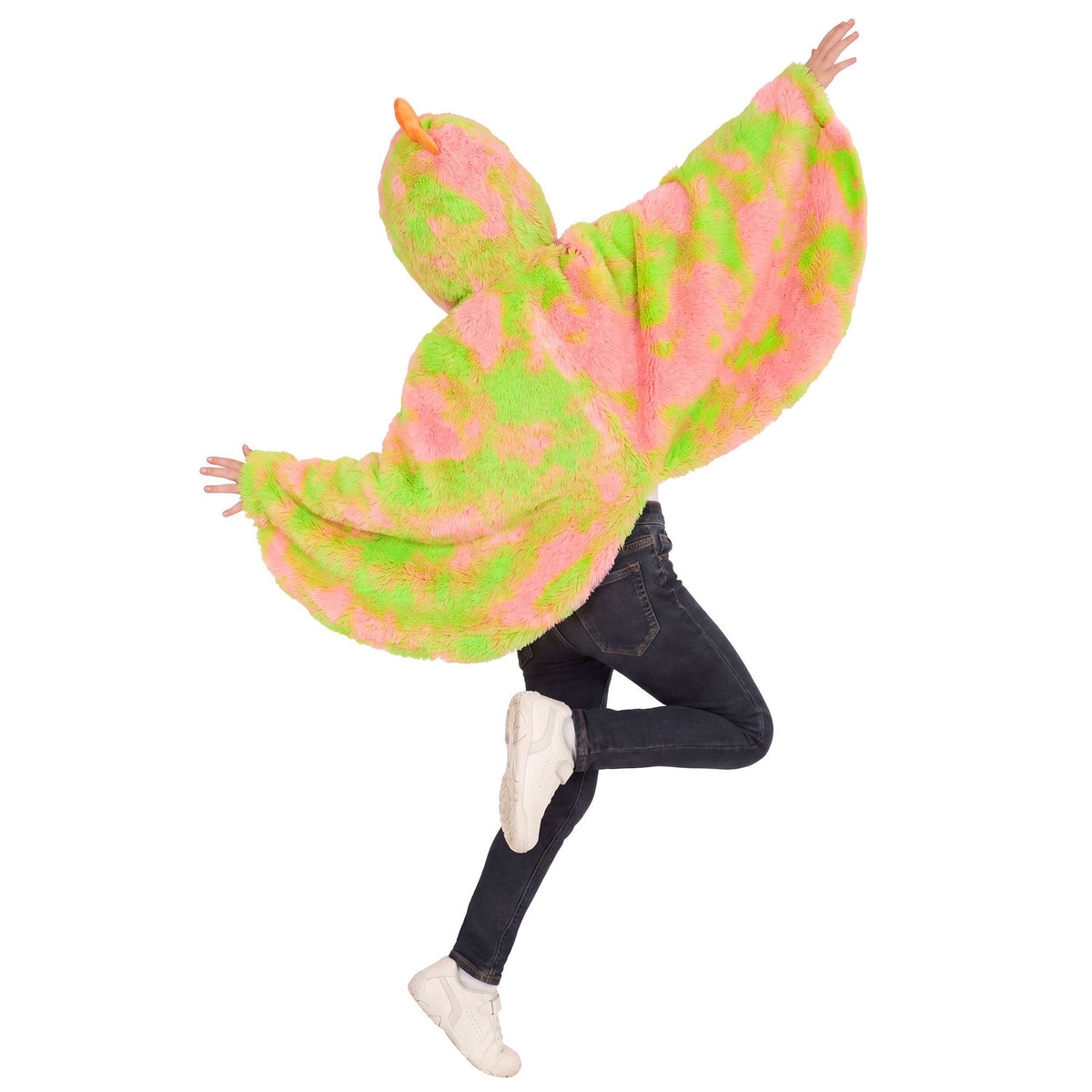 "KANARIENVOGEL SOFT PLÜSCHKOSTÜM" (geflügeltes Cape mit Kapuze)