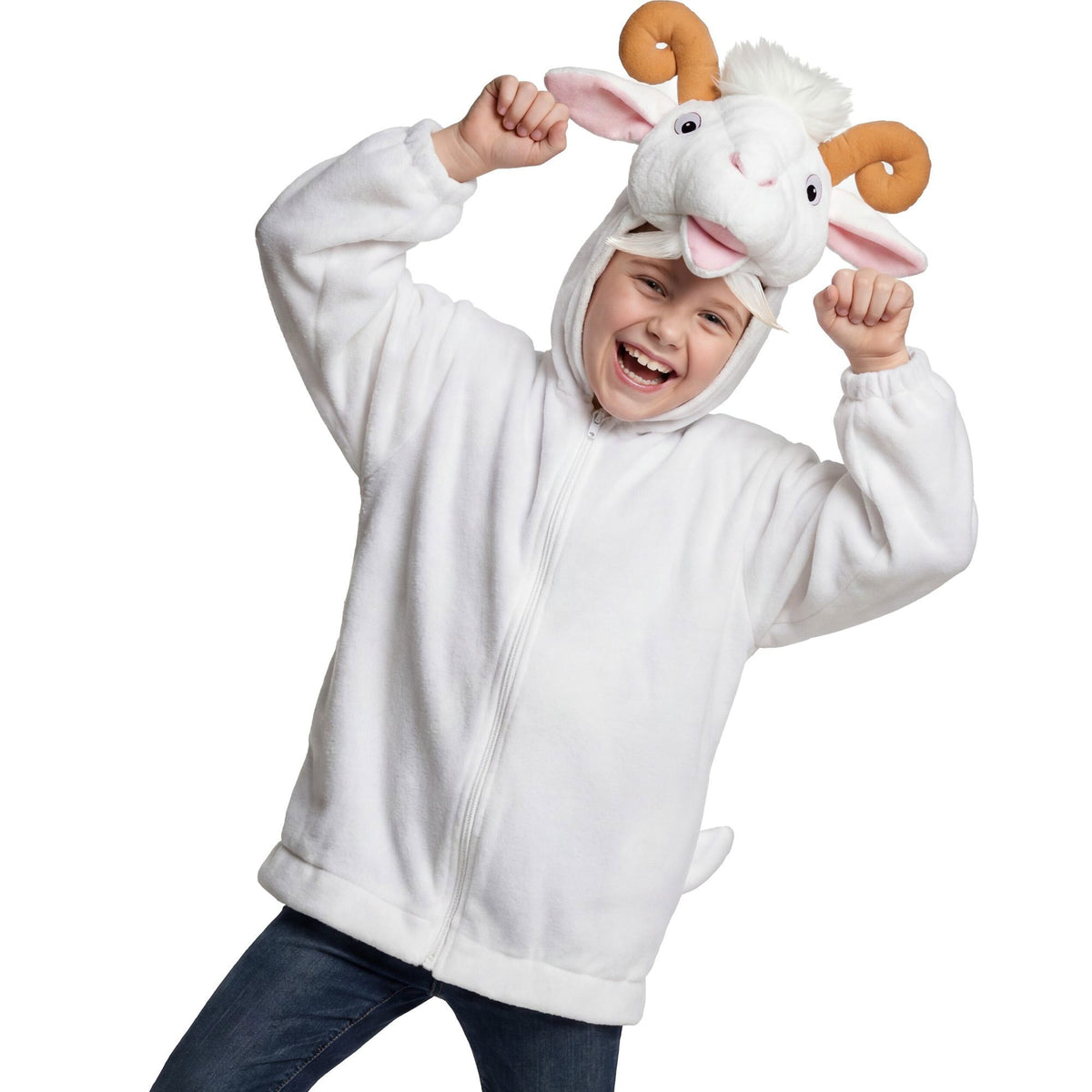 "ZIEGE SOFT PLÜSCHKOSTÜM" (Jacke mit Kapuze)
